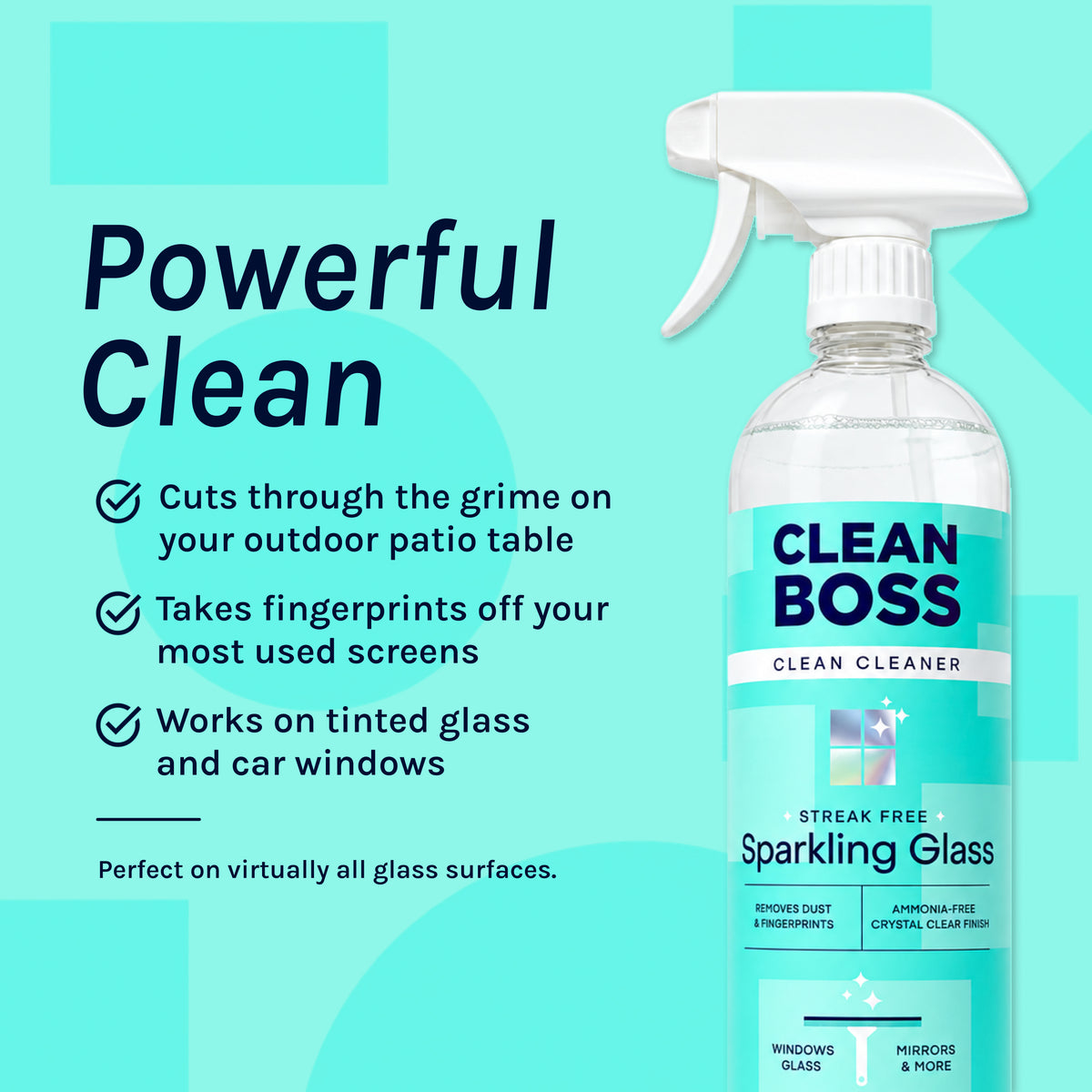 CleanBoss Streak Free Sparkling Glass Cleaner