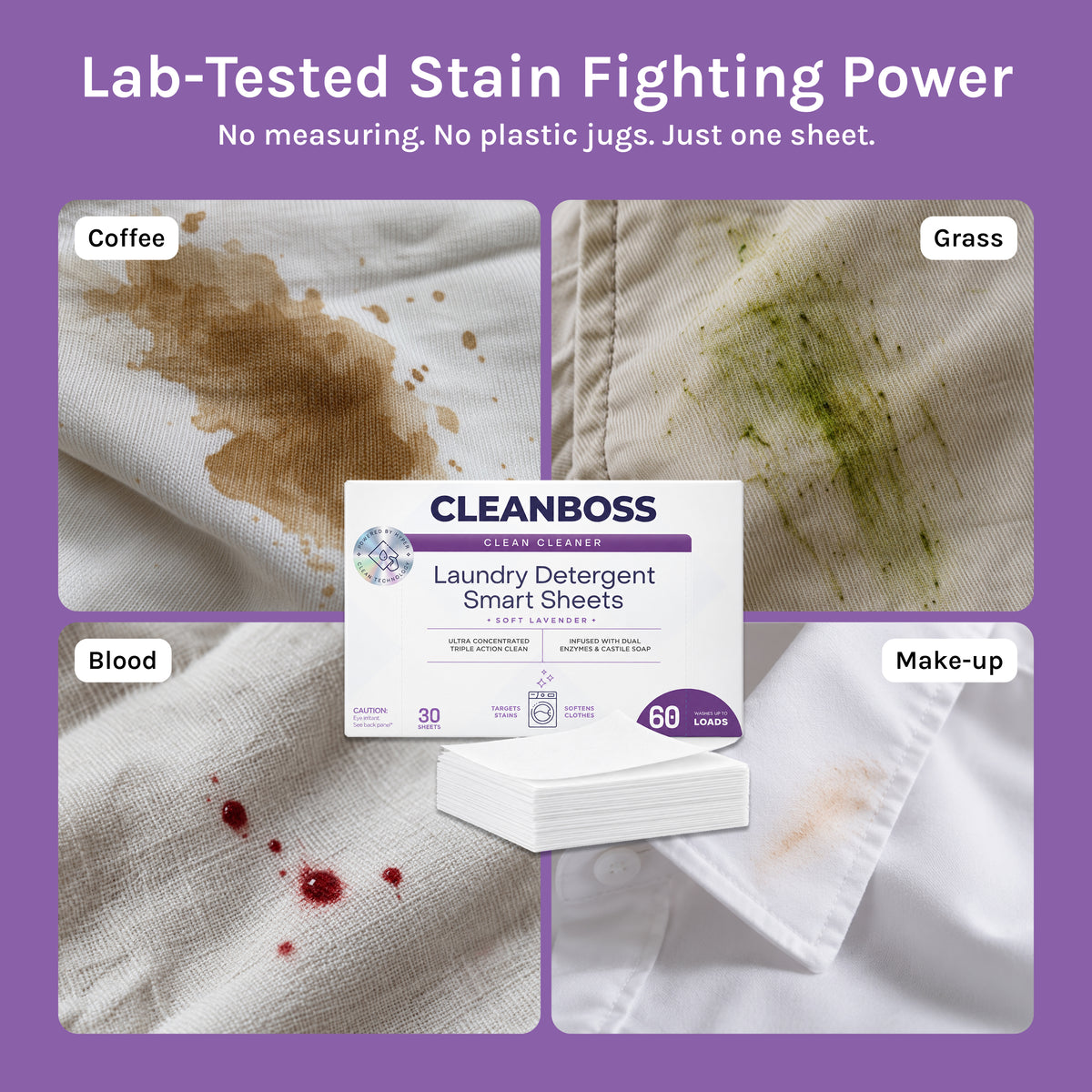 CleanBoss Laundry Detergent Smart Sheets