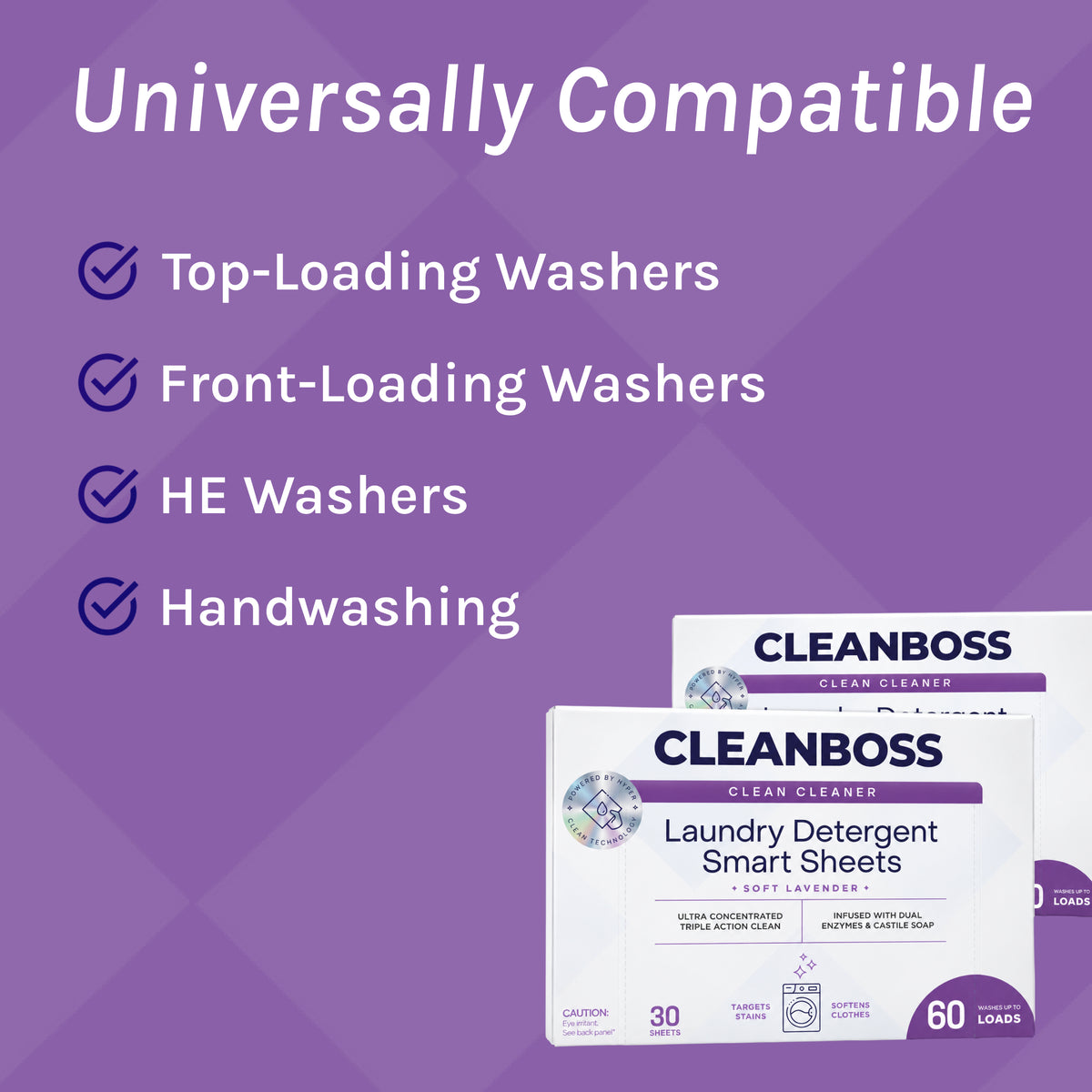 CleanBoss Laundry Detergent Smart Sheets