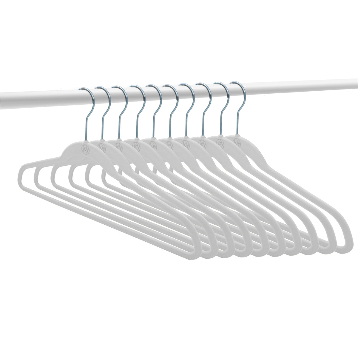 The JOY Hangers Anti-Microbial 37-piece Set with Shelf Organizer