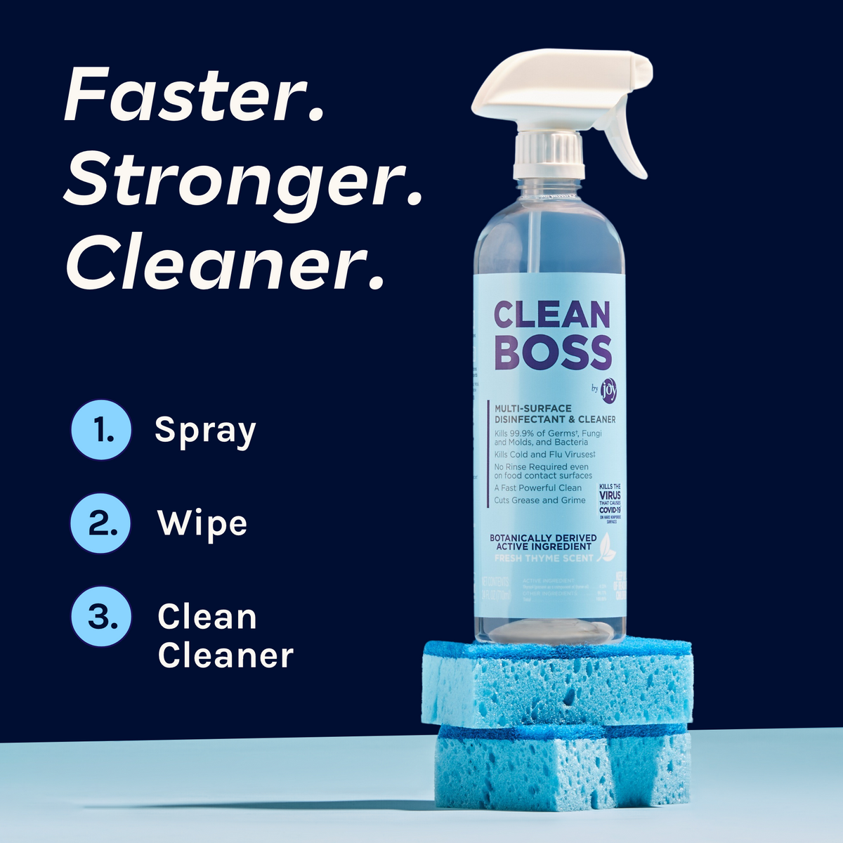 CleanBoss Multi-Surface Botanical Disinfectant - 128oz Jug