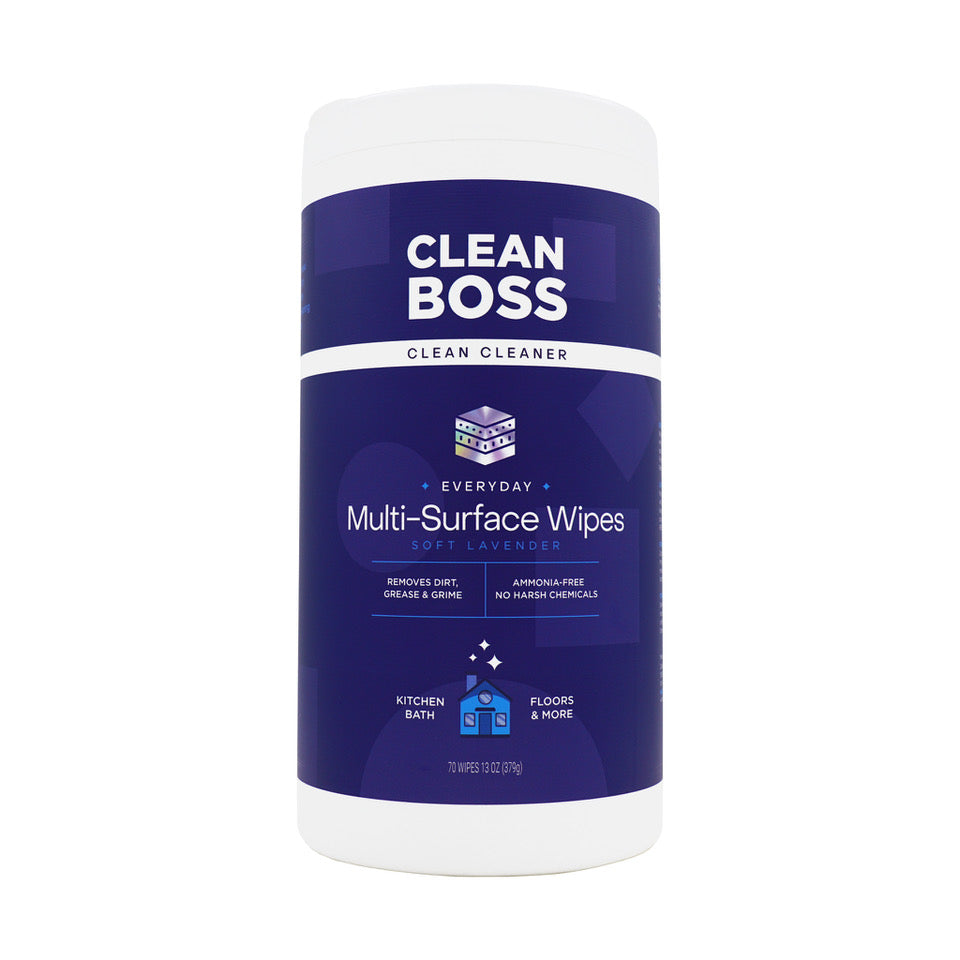CleanBoss Heavy Duty Multi-Surface Foaming Wipes (70 Pack)