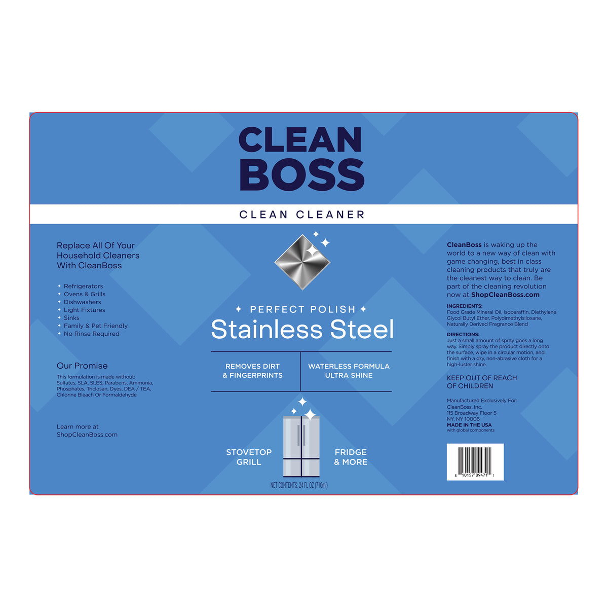 CleanBoss Perfect Polish Stainless Steel Cleaner