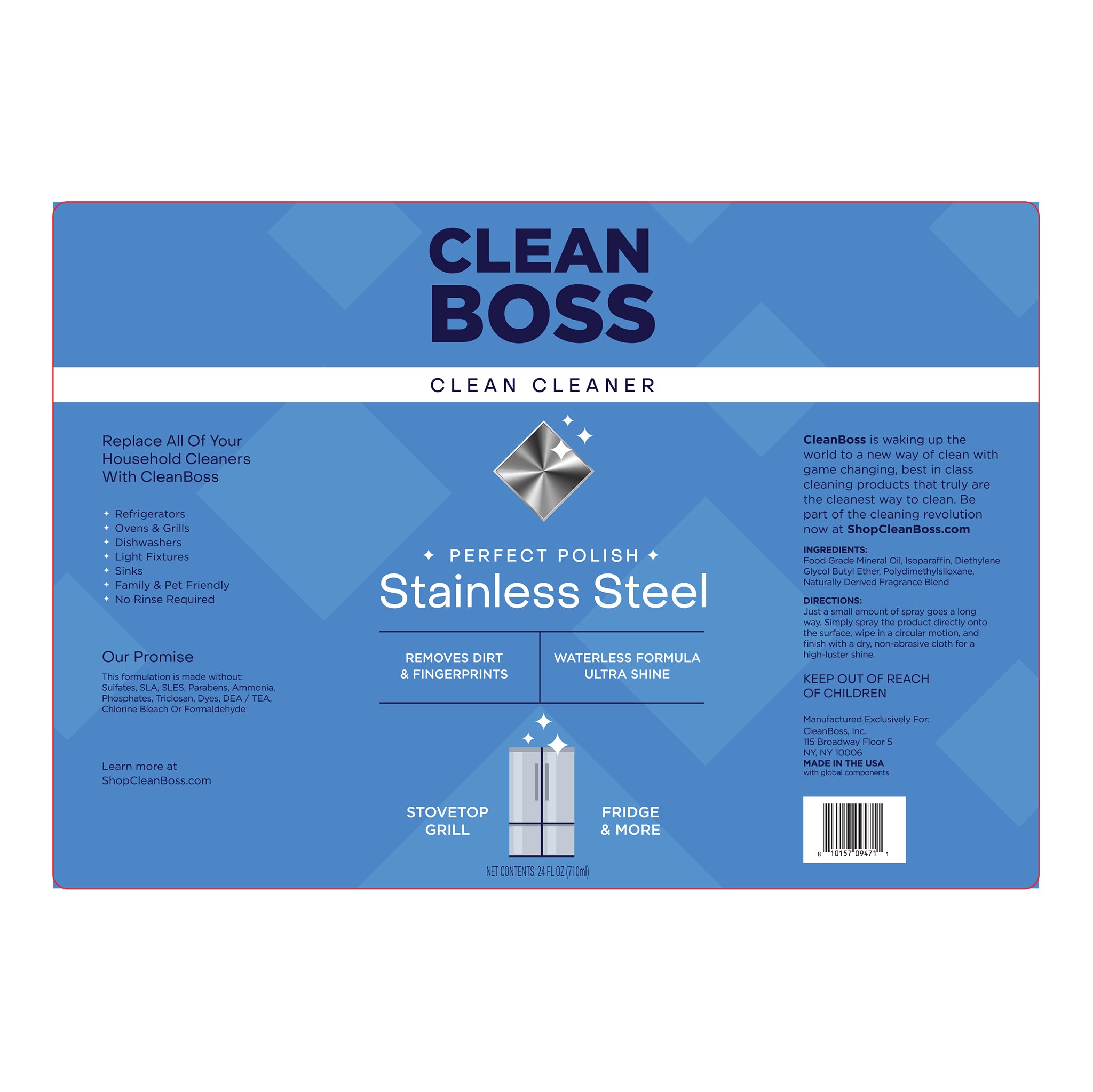 CleanBoss Perfect Polish Stainless Steel Cleaner