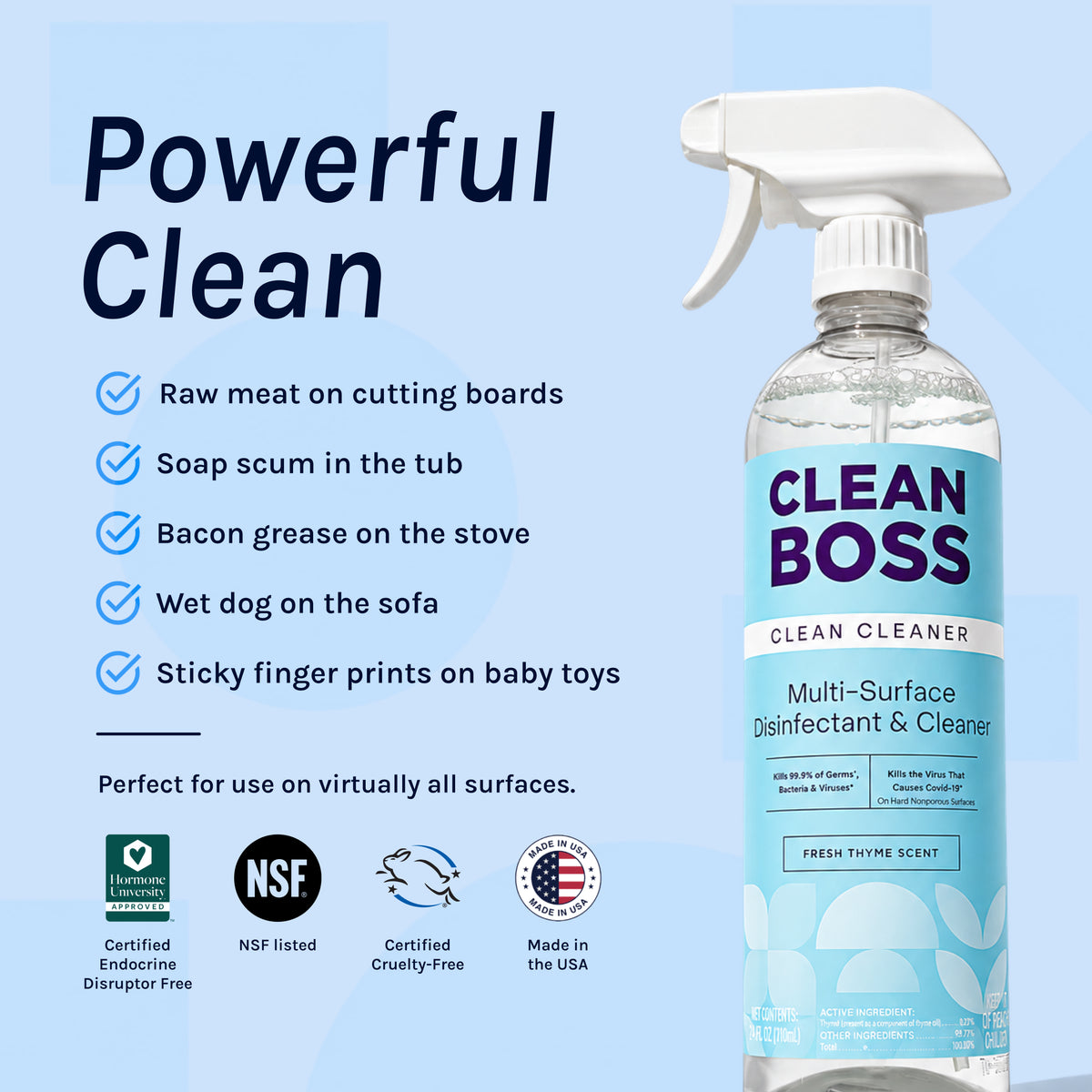 CleanBoss Multi-Surface Botanical Disinfectant