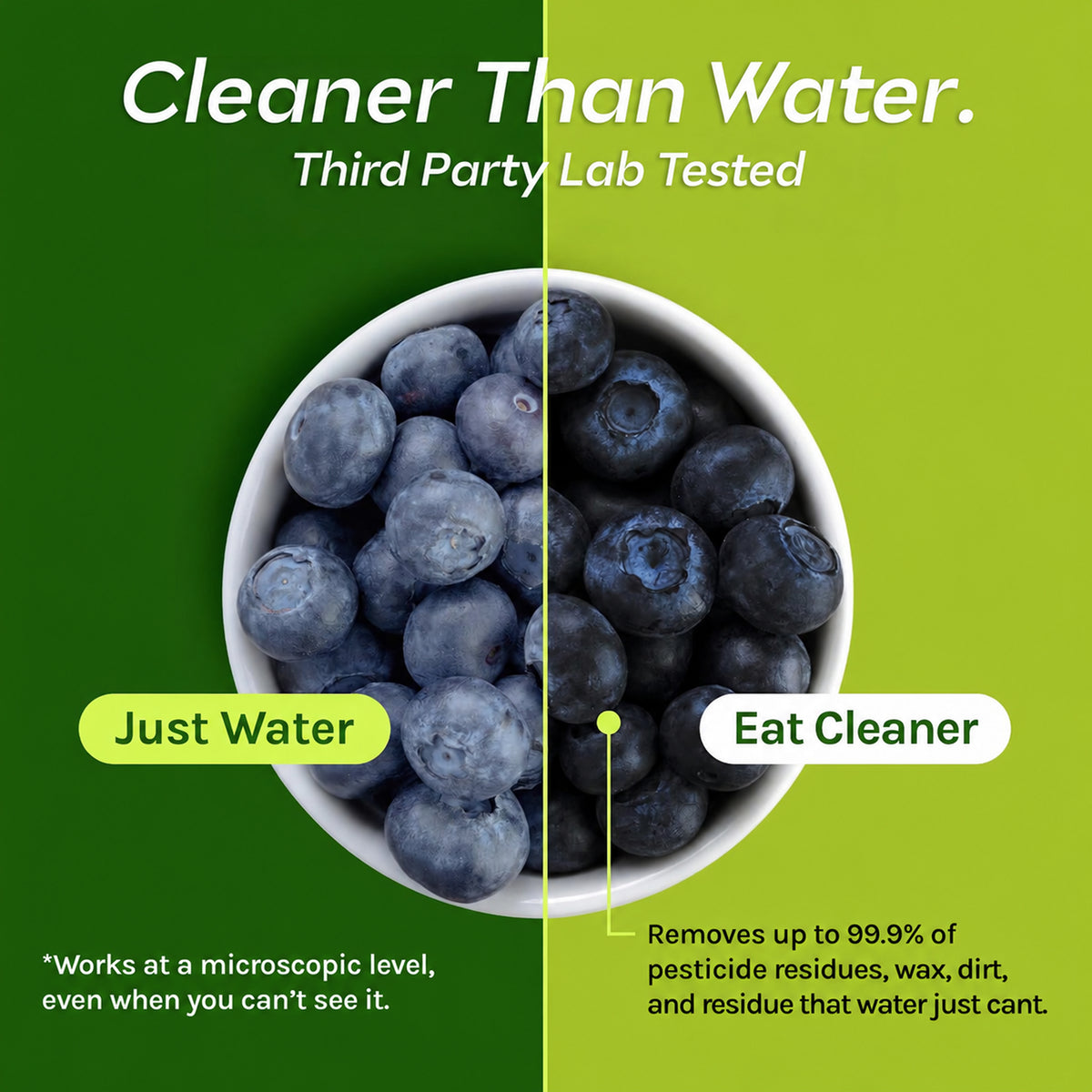 Eat Cleaner All Natural Fruit & Veggie Wash 12 oz. Spray, with 2 Bonus Refills