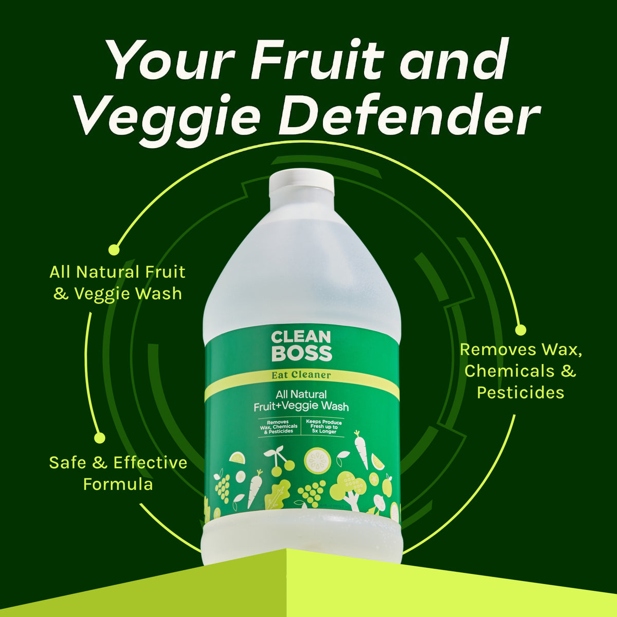 Eat Cleaner Fruit and Vegetable Wash Refill Jug