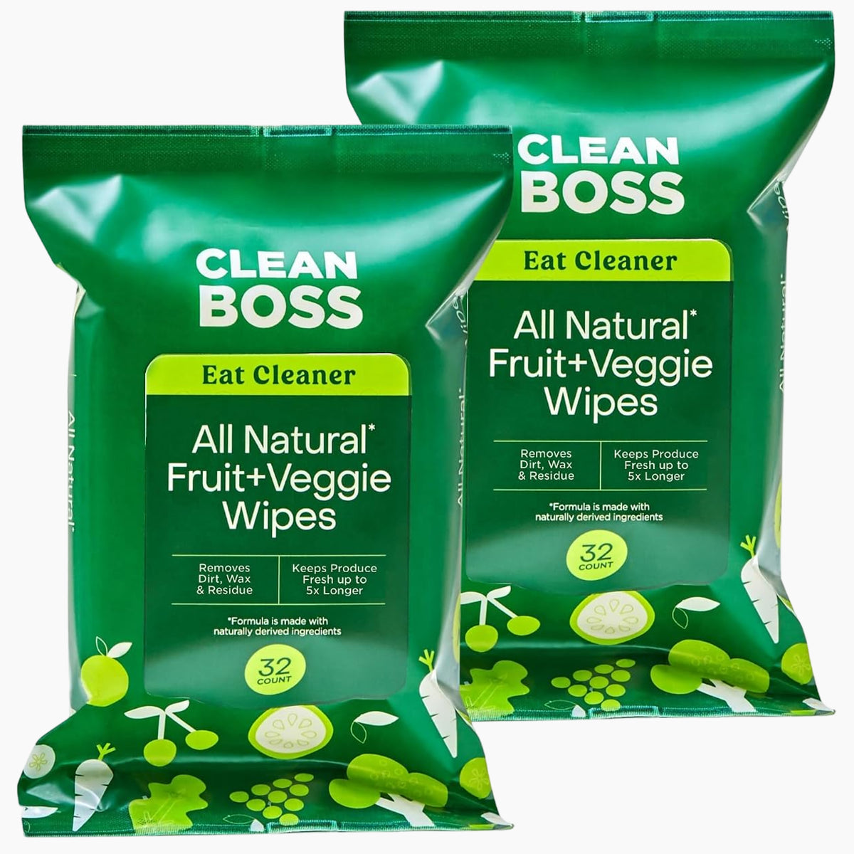 Eat Cleaner All Natural Fruit & Veggie Wash Wipes