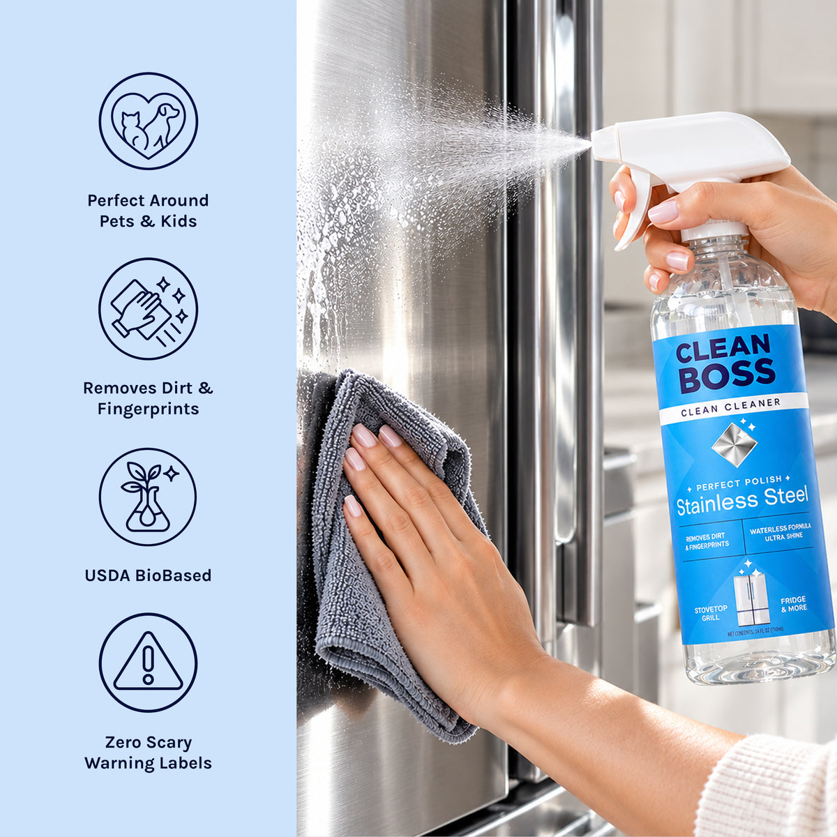 CleanBoss Perfect Polish Stainless Steel Cleaner