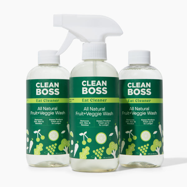 Eat Cleaner All Natural Fruit & Veggie Wash 12 oz. Spray | Clean Boss ...