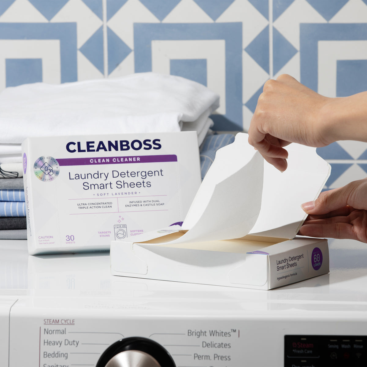 CleanBoss Laundry Detergent Smart Sheets