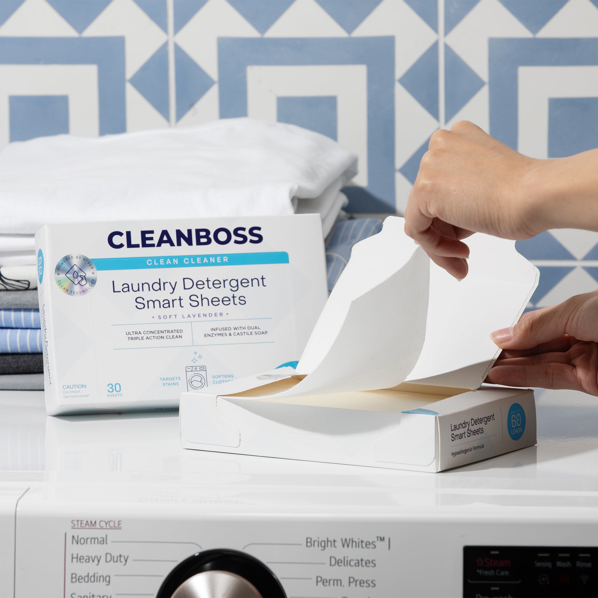 CleanBoss Laundry Detergent Smart Sheets