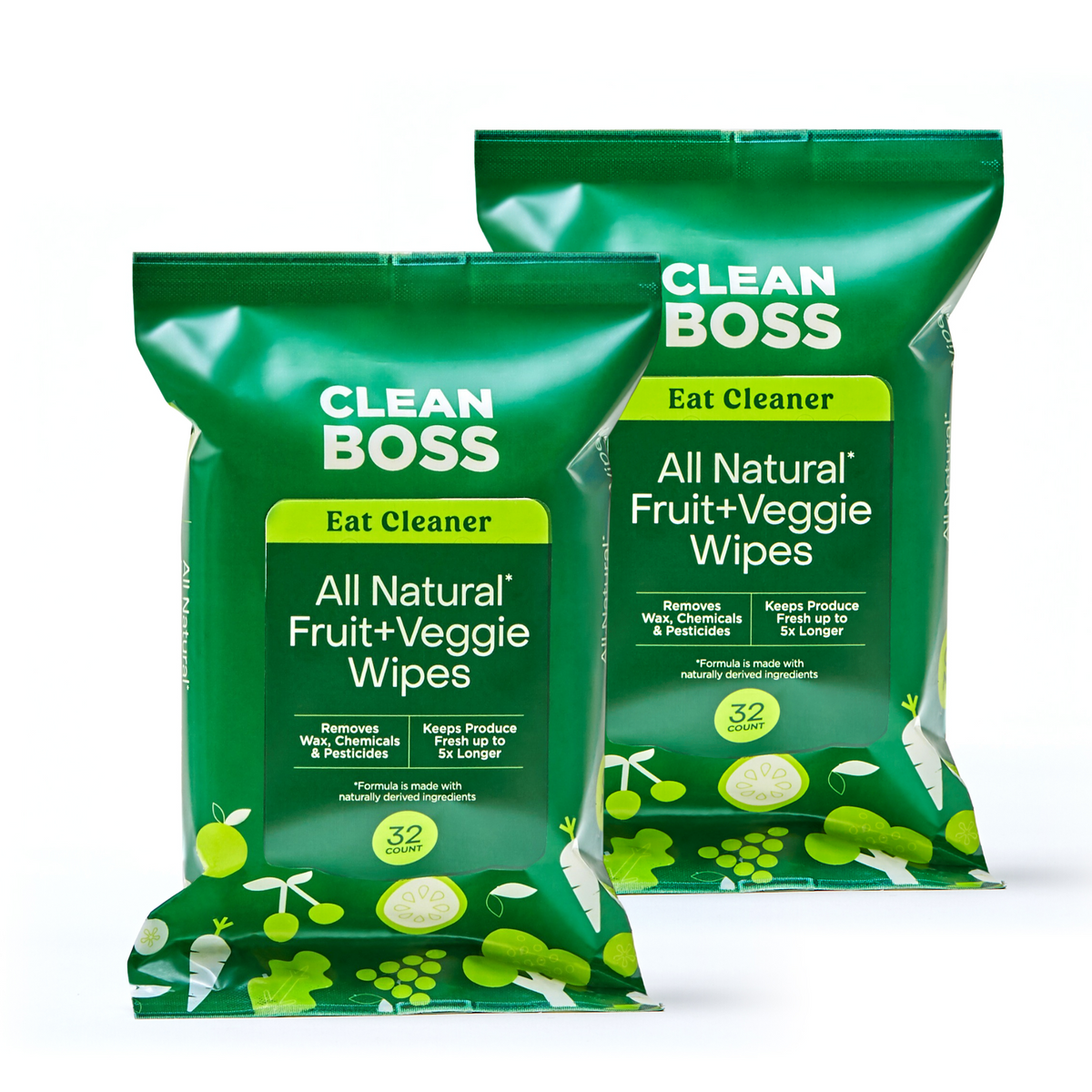 Eat Cleaner All Natural Fruit &amp; Veggie Wash Wipes