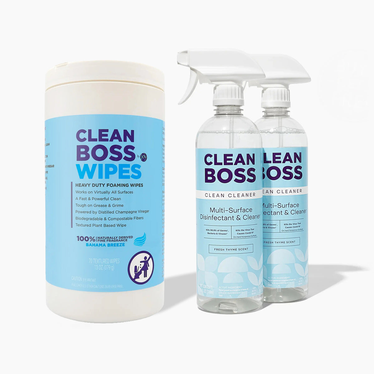 Multi-Surface Botanical Disinfectant & Heavy Duty Multi-Surface Foaming Wipes Bundle