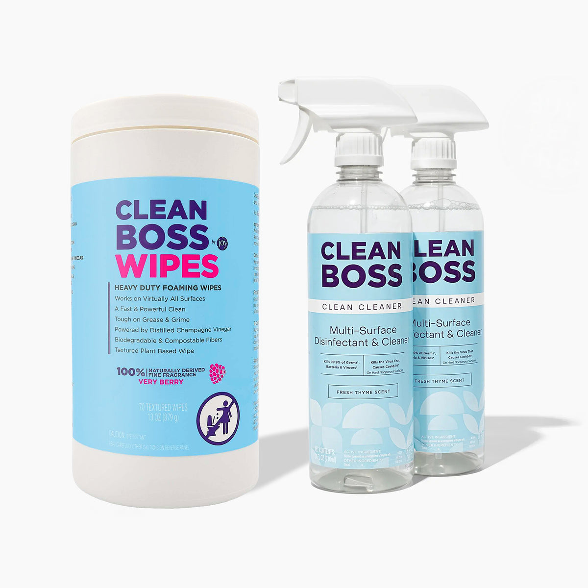 Multi-Surface Botanical Disinfectant & Heavy Duty Multi-Surface Foaming Wipes Bundle