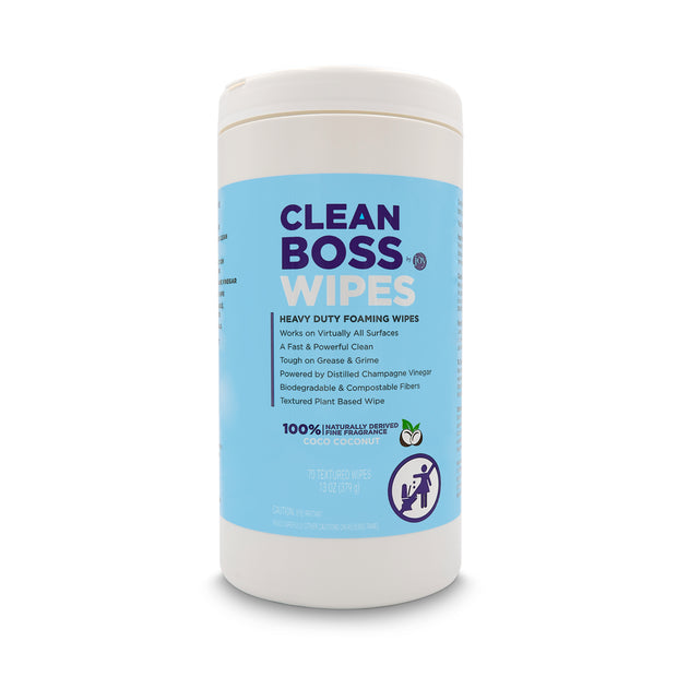 CleanBoss Heavy Duty Multi-Surface Foaming Wipes (70 Pack)