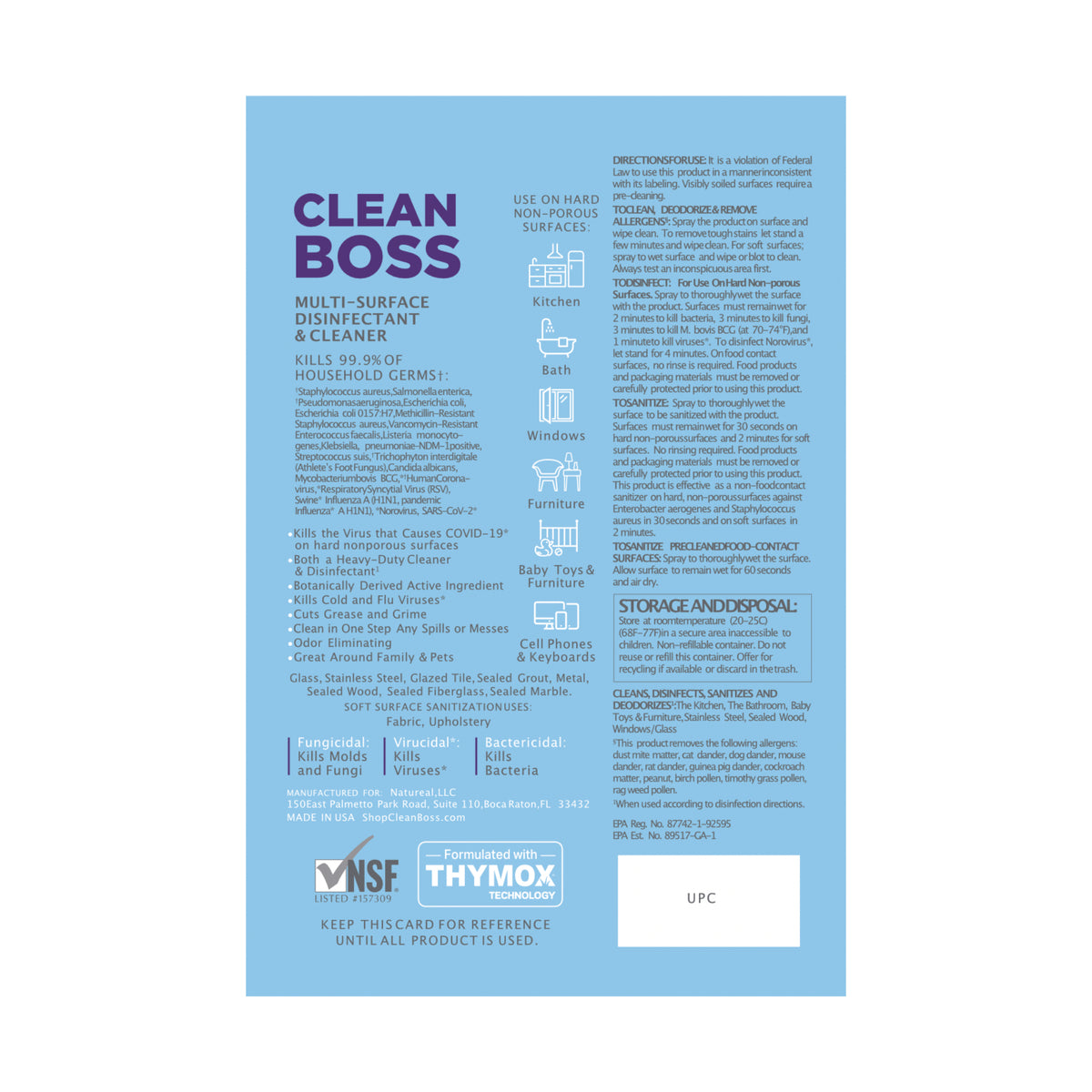 CleanBoss Multi-Surface Disinfectant Spray Pen (2 Pack)