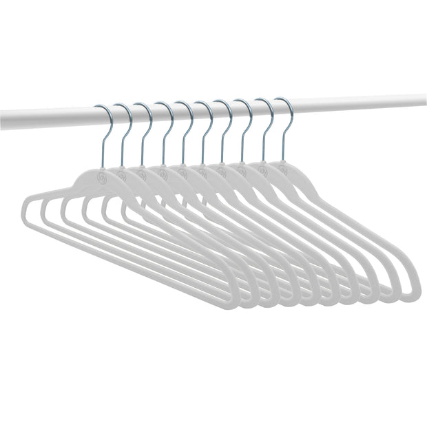 Cheap Velvet Clothes Hanger Non Slip 3 Layers Plastic Coat Hangers