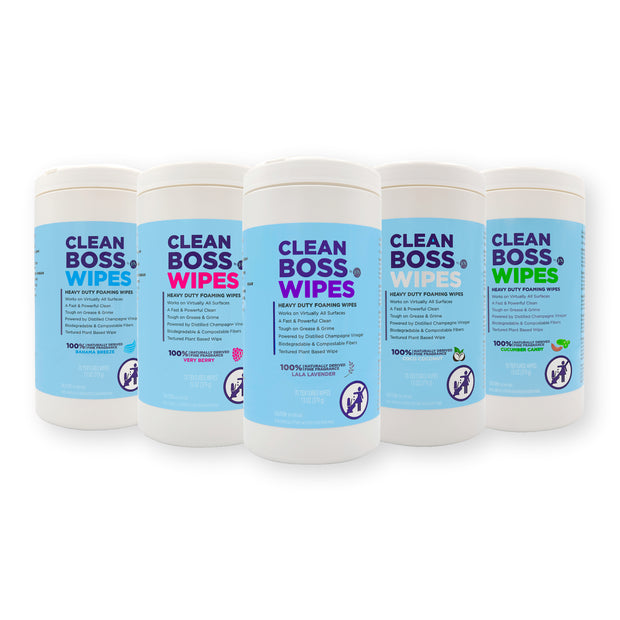 CleanBoss Heavy Duty Foaming Wipe Variety Pack (350 Wipes)
